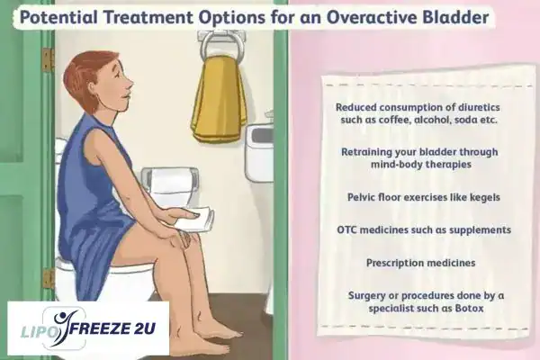 image of woman on toilet because of an overactive bladder Hitchin